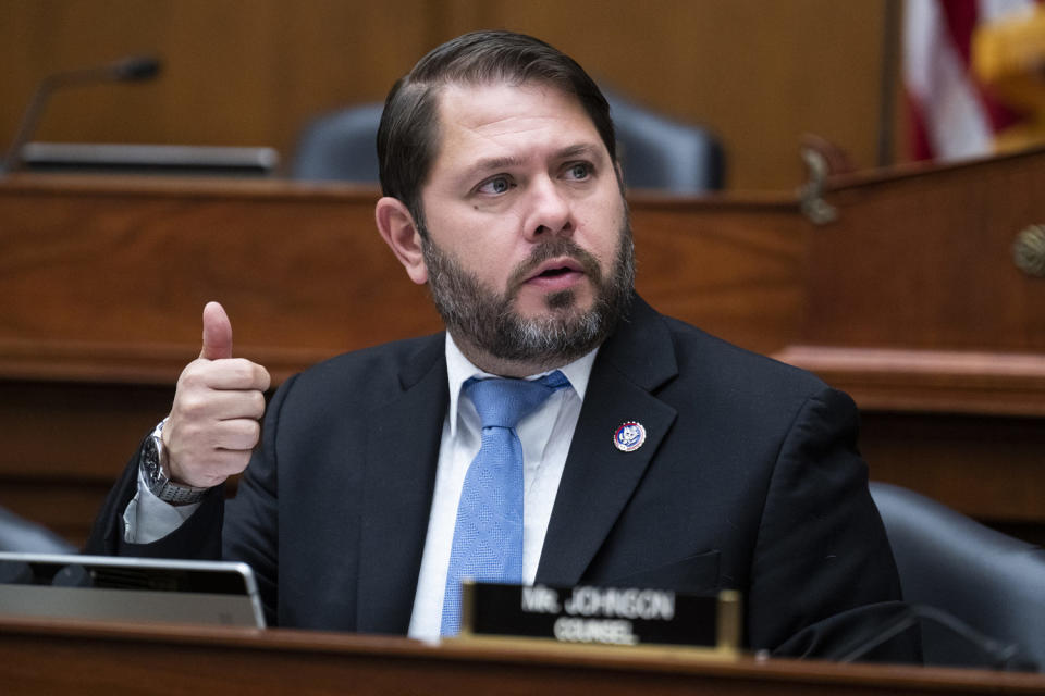 Ruben Gallego, D-Ariz., at the Capitol on June 9, 2022. (Tom Williams / CQ Roll Call via AP file)