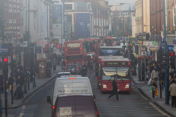 Putney High Street earlier this week ( Elizabeth Dalziel/Greenpeace)