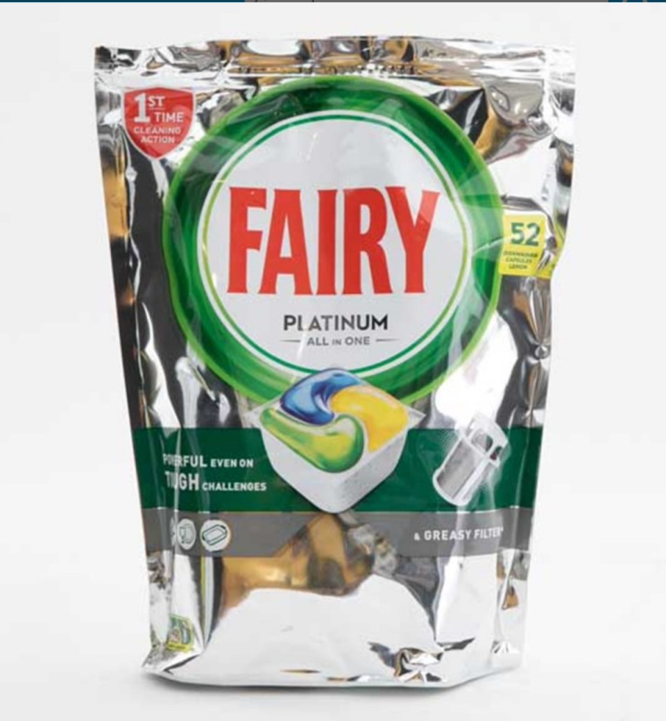 3rd out of 36 products, the Fairy Platinum All In One Dishwasher Capsules only narrowly missed out on second place. 