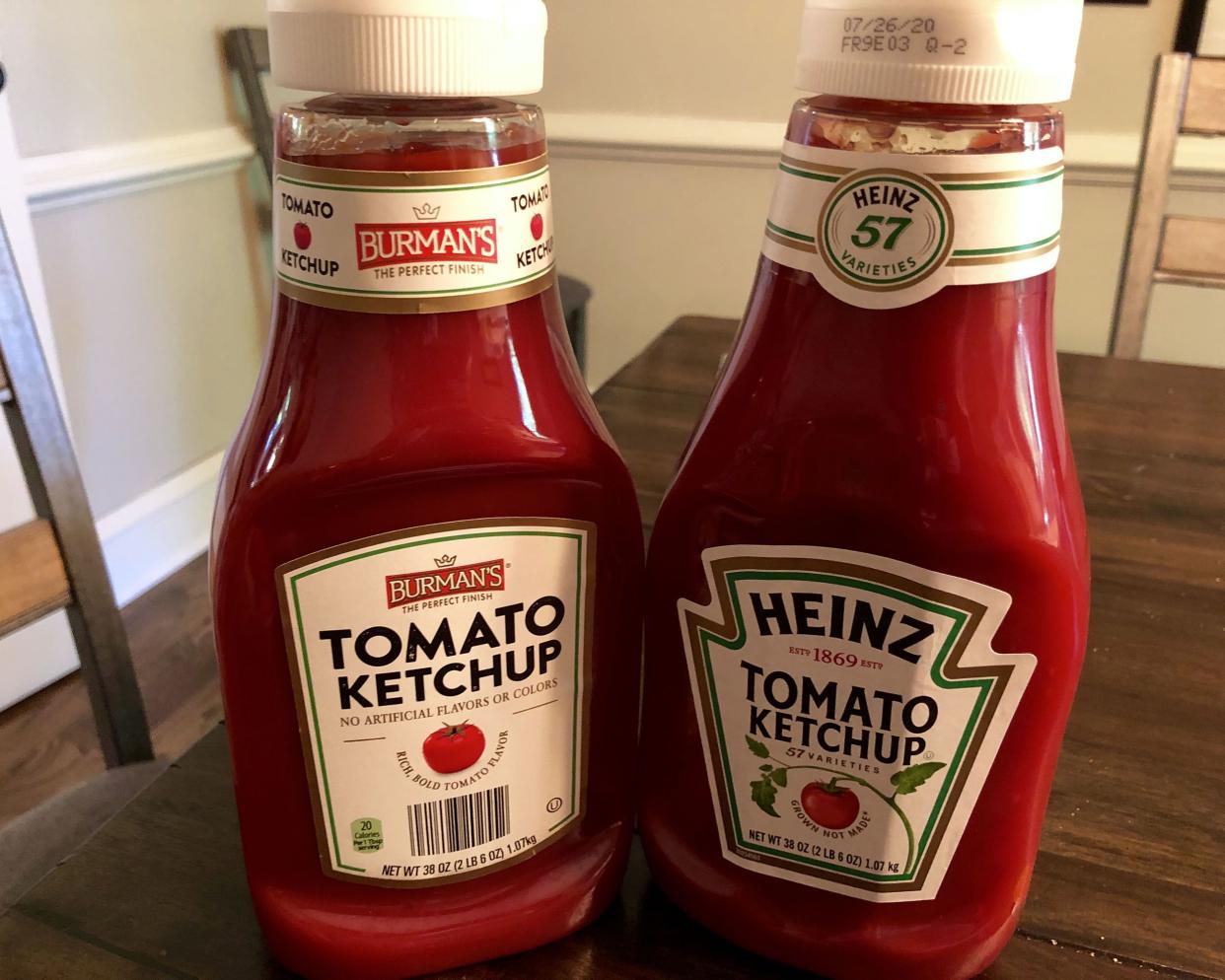 aldi vs Heinz ketchup