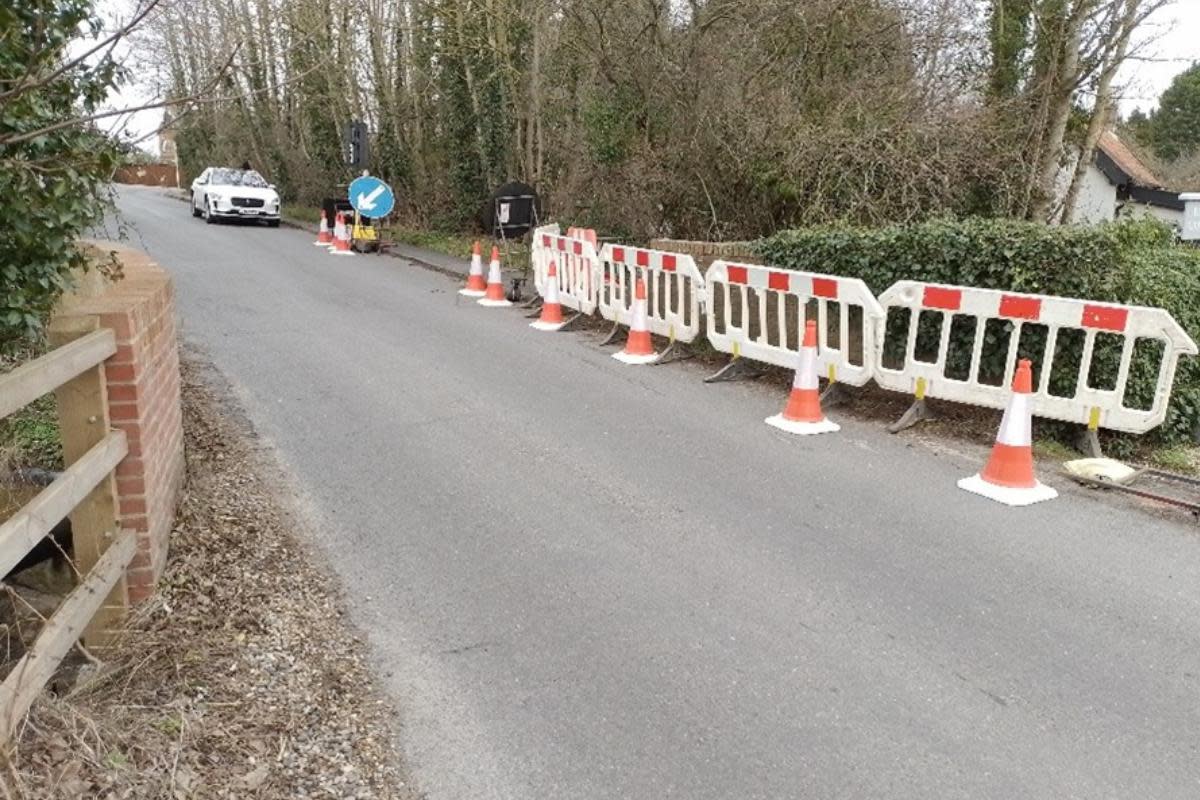 Station Road in Framlingham will be closed next week <i>(Image: Suffolk Highways)</i>