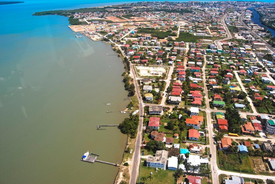Belize City and the Caribbean Sea (Getty Images/iStockphoto)