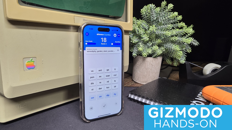 Sure, Quartiles tries to make you feel good by having your rank go up for every correct word, but it’s probably one of the most agonizing word puzzles that you can get into with iOS 17.5 - Photo: Kyle Barr / Gizmodo