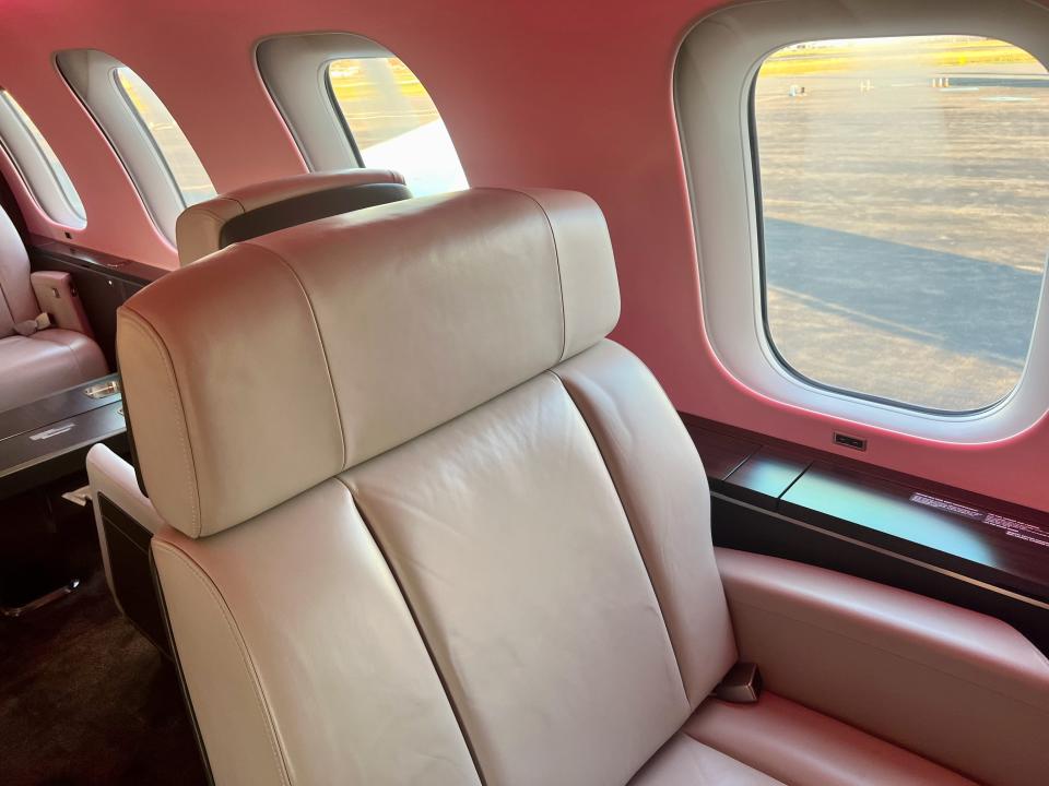 Flying on VistaJet's Bombardier Global 7500.