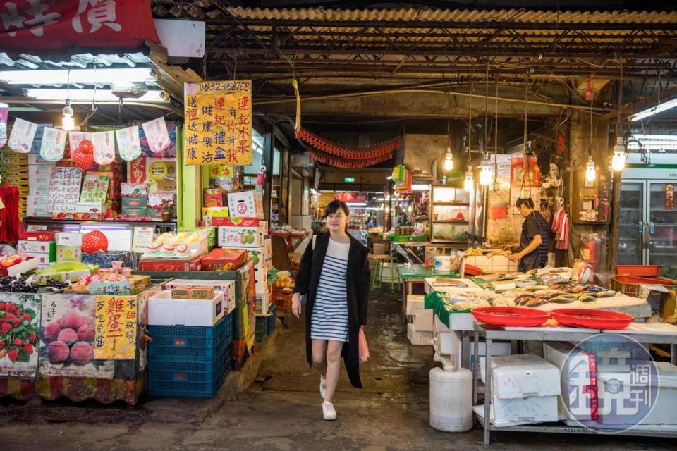 盧怡安最常走逛的市場就是「三重幸福市場」。