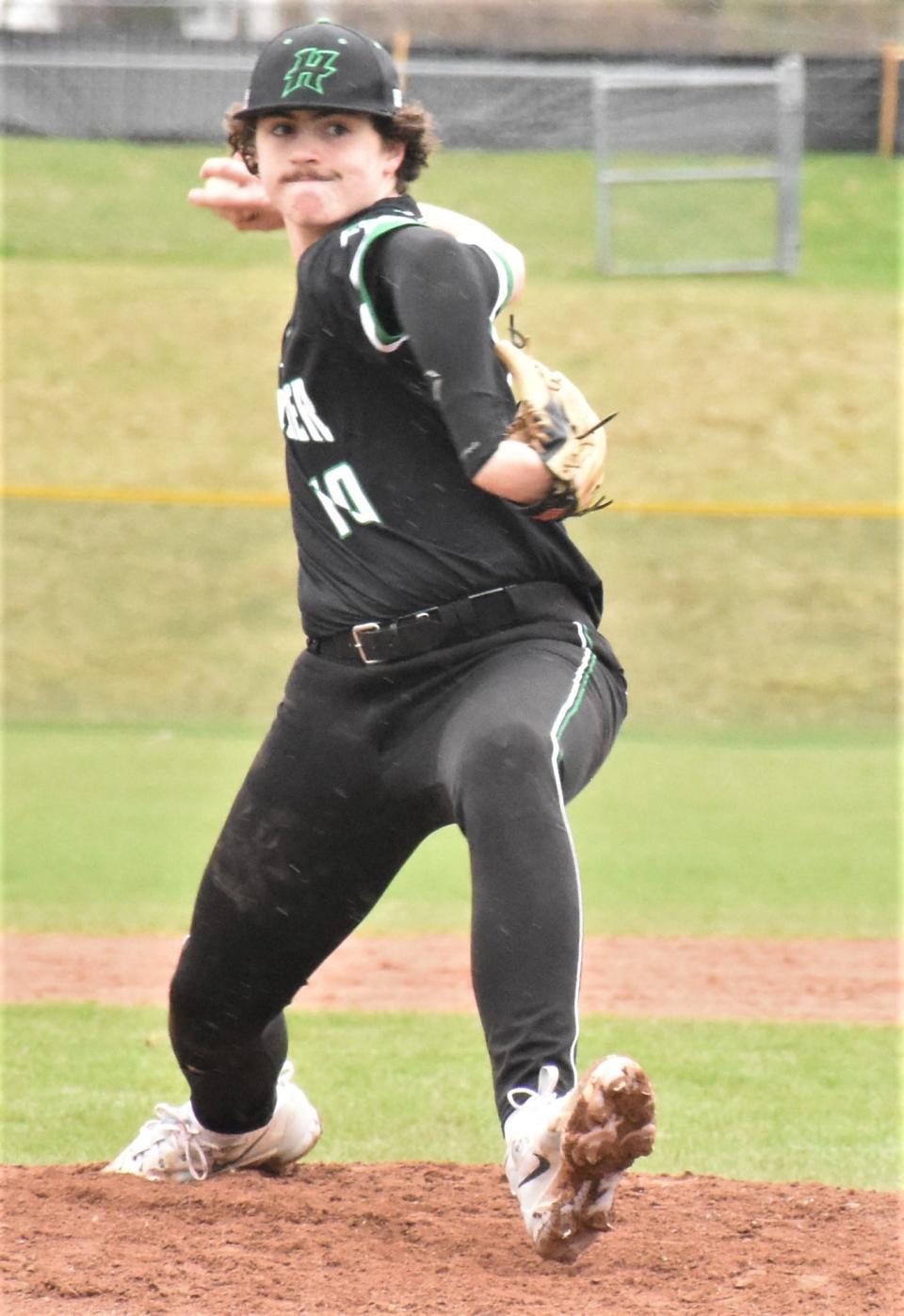 Sophomore Gavin Pizer pitched six innings in the Herkimer Magicians' 10-3 win over Little Falls Wednesday.
