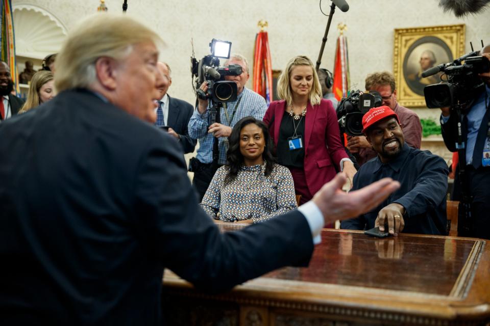 Trump meets Kanye (AP)