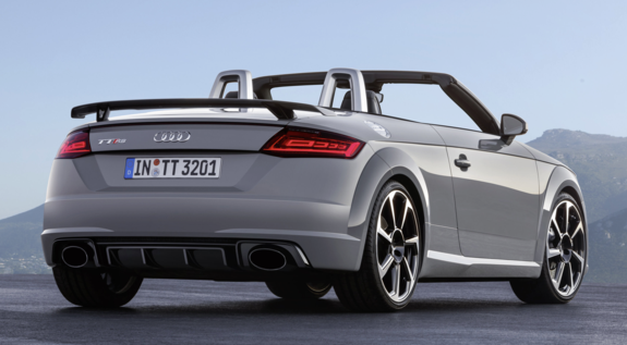 2023 Audi TT RS Roadster 400hp in Python yellow, start up