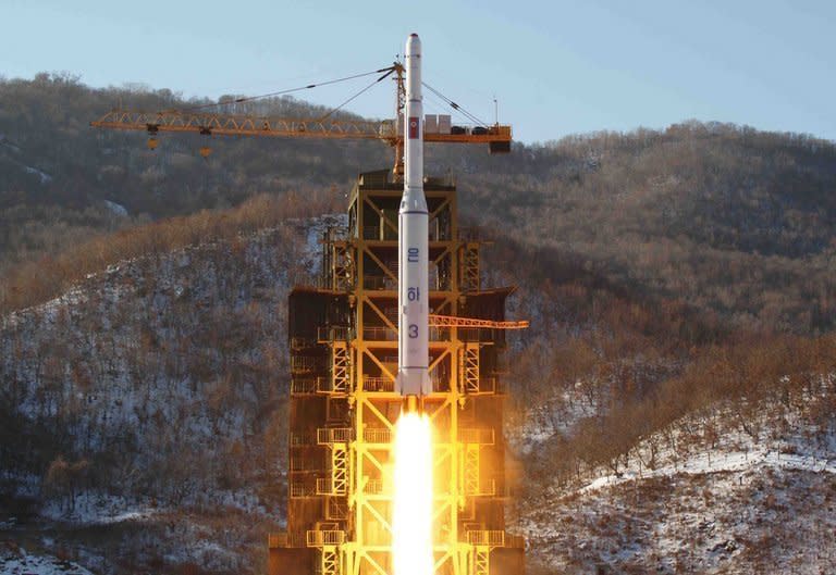 North Korean rocket Unha-3 lifts off from its launching pad in North Pyongyan province earlier this month. North Korea's recent rocket launch amounted to the test of a ballistic missile capable of carrying a half-tonne payload as far as the US west coast, the South Korean defence ministry said Sunday