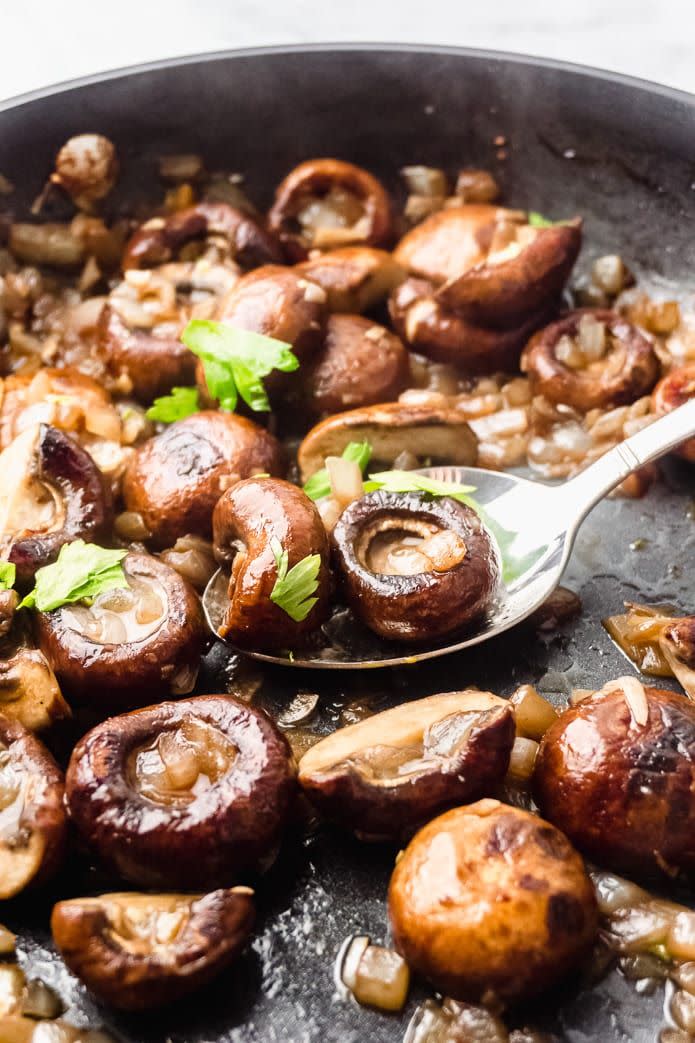 Keto Garlic Mushrooms