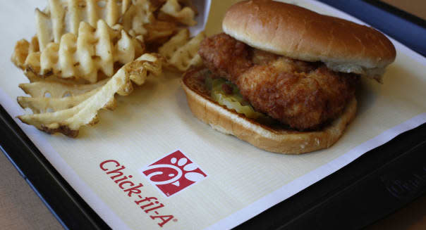 Inside a Chick-Fil-A Restaurant As Consumer Spending & GDP Rose in 4th Quarter