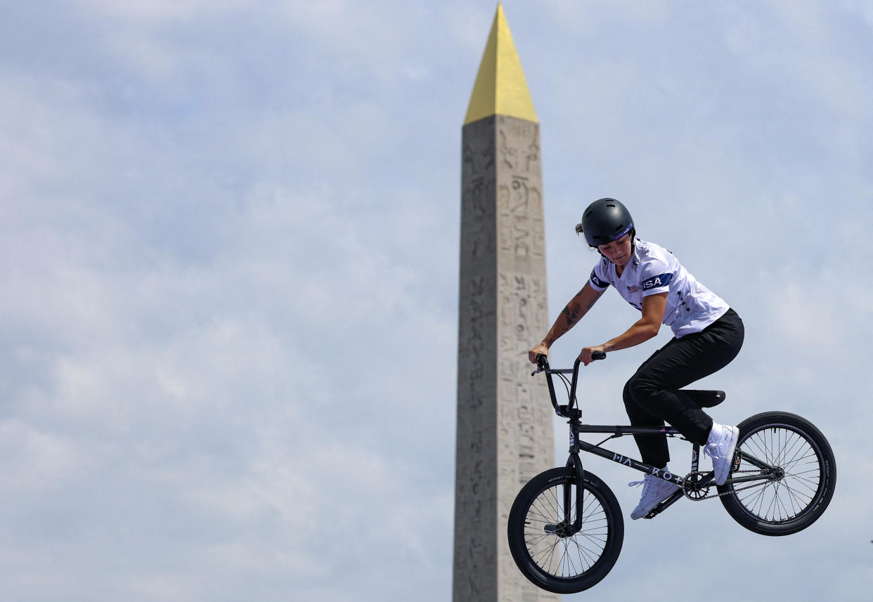 Paris Olympics USA's Perris Benegas wins silver in BMX Freestyle; men