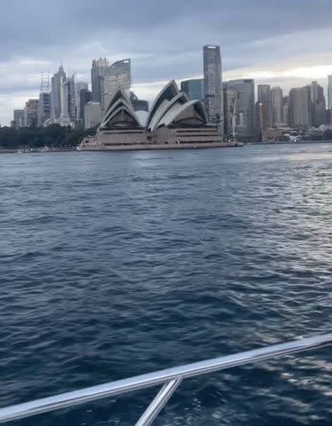 <p>Stormi Bree/Instagram</p> Stormi Bree shared clips of the Sydney Opera House from a boat on her Instagram Story