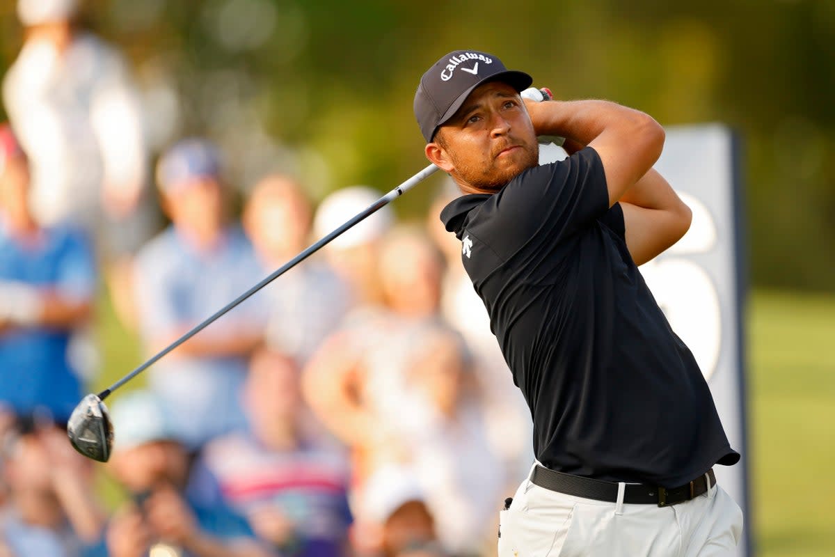 Narrow lead: Xander Schauffele was in superb form at TPC Sawgrass (Getty Images)