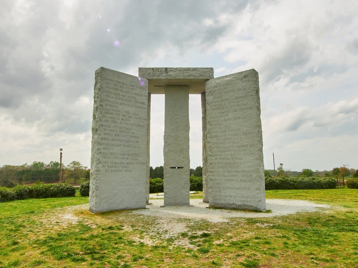 The Georgia Guidestones have now been demolished  (REUTERS)