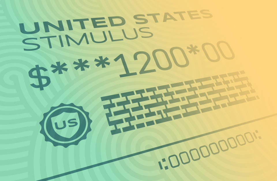 United States Treasury stimulus payment for Coronavirus CoViD-19 outbreak disease.