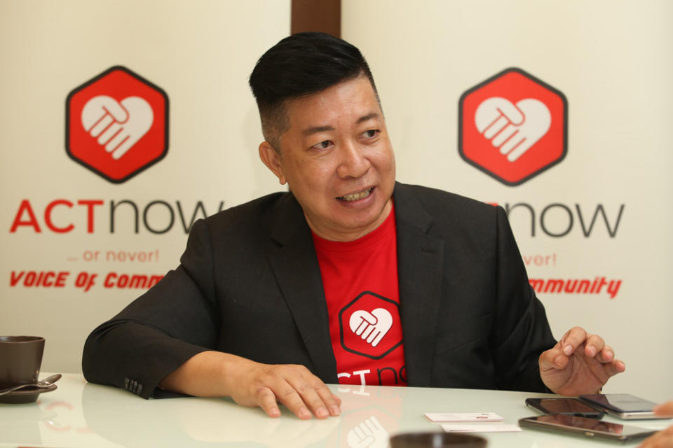 ACTnow co-founder Melvin Lam hopes the app will make a positive change in the communities. — Picture by Choo Choy May