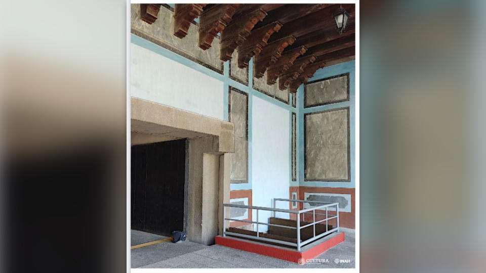 The archaeological window (seen here) was reopened with a new certificate, which states that the burial belonged to a Tlahuica woman.