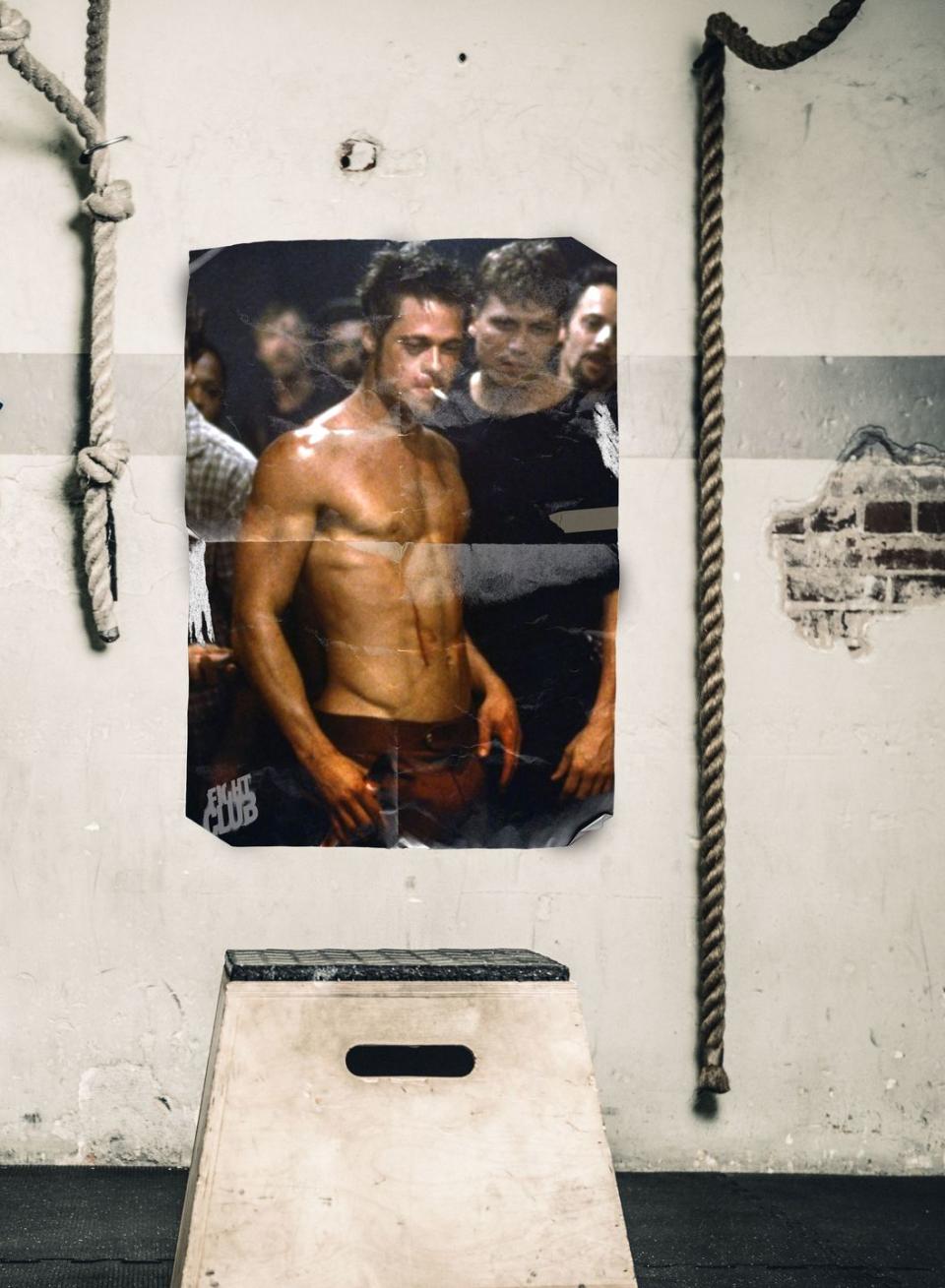 brad pitt fight club body