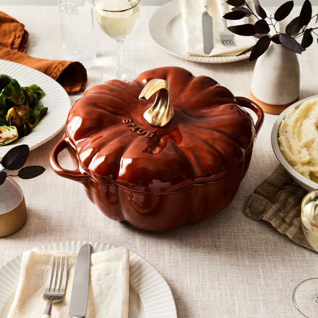 Le Creuset Cast Iron Pumpkin Casserole, Enameled, 4 Colors on Food52