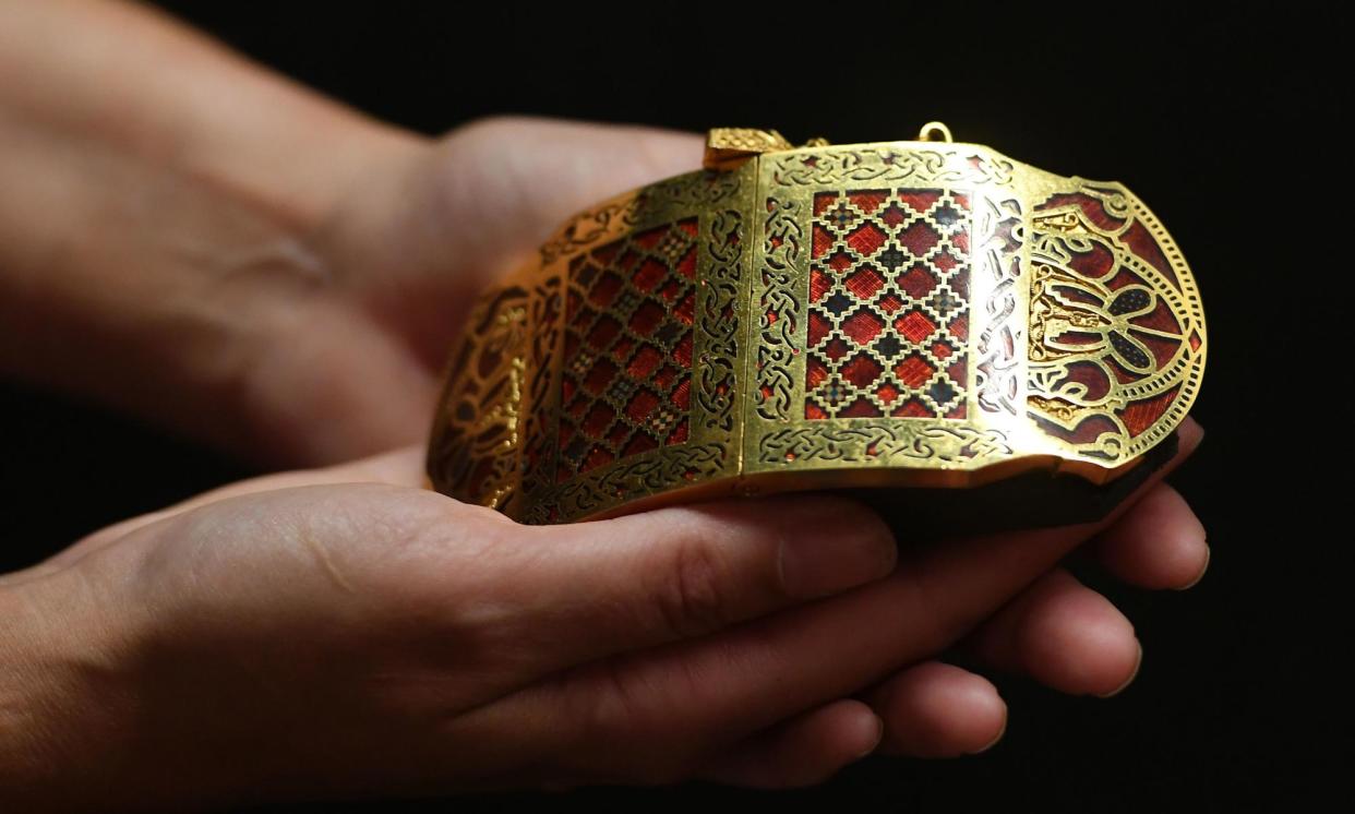 <span>Exotic items found at sites such as Sutton Hoo may have been brought to England by returning warriors, rather than via trade.</span><span>Photograph: Joe Giddens/PA</span>