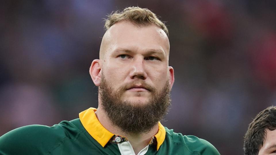 South Africa's RG Snyman ahead of the international match at Twickenham Stadium Springboks Credit: Alamy