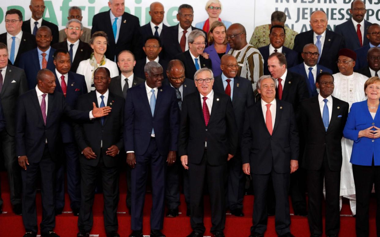 Some 83 heads of state gather for a Europe-African Union summit in Abidjan, Ivory Coast - AFP