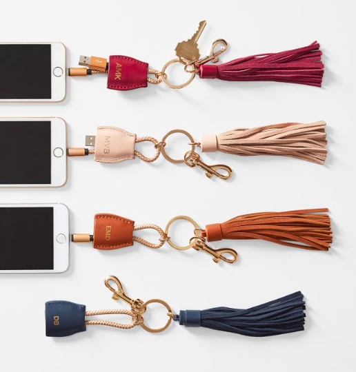 9) Power Up Lightning to USB Tassel Keychain