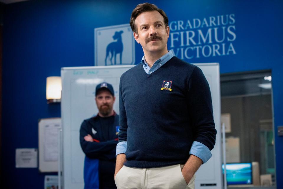 <p>The beloved Apple TV+ series <em>Ted Lasso</em> is bound to take home some trophies, including best comedy. One will also go home with Sudeikis for his performance in the title role: a soccer coach with a whimsical, winningly gentle sense of humor.</p>