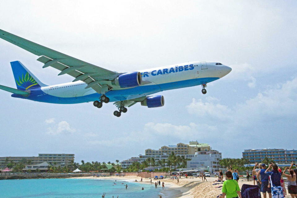 La compagnie aérienne Air Antilles a trouvé un repreneur tandis qu'Air Guyane est liquidée.  - Credit:STEPHANE FRANCES / ONLY WORLD / Only France via AFP
