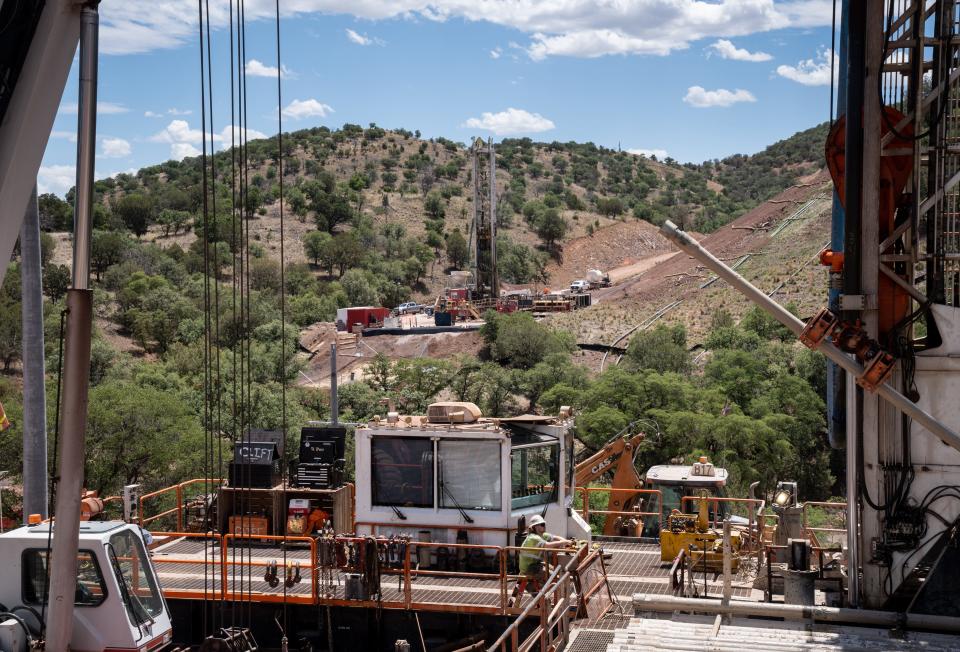 Work continues on the dewatering wells at the Hermosa Mine on May 30, 2023, near Patagonia.