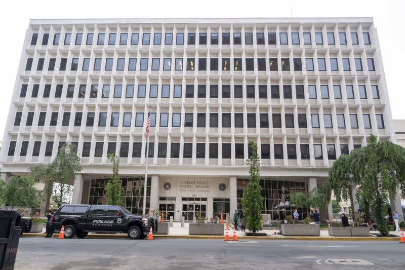 The view of the J. Caleb Boggs Federal Building in Wilmington, DE on Wednesday on the third day of Hunter Biden's trial on criminal gun charges. Photo by Ken Cedeno/UPI .