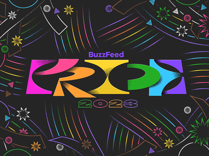 BuzzFeed's Pride Month logo
