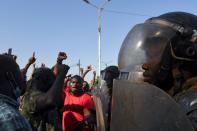 Civil society holds a protest in Ouagadougou