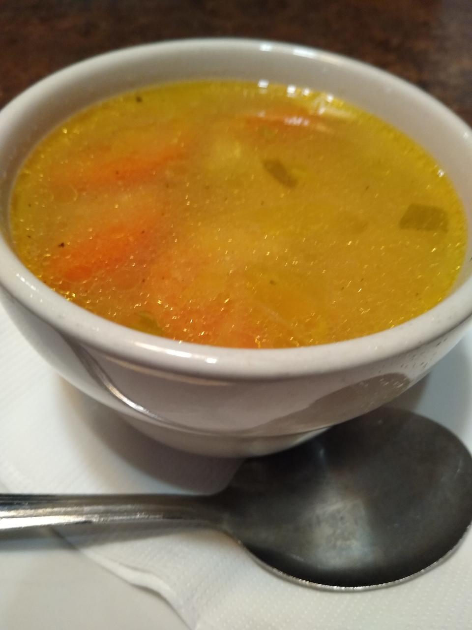 Homemade Italian wedding soup is served at Casa D’Angelo in Macedonia.