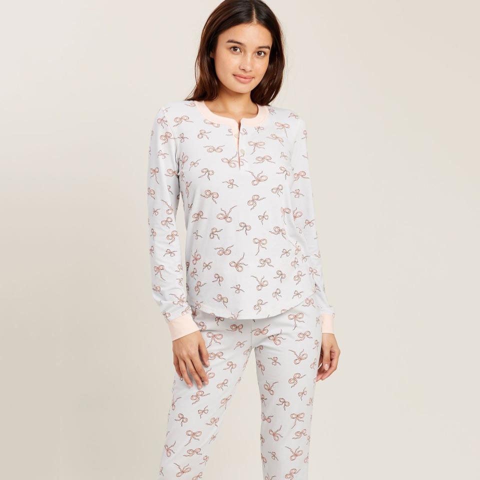 Kaia PJ Set in Dancing Bows