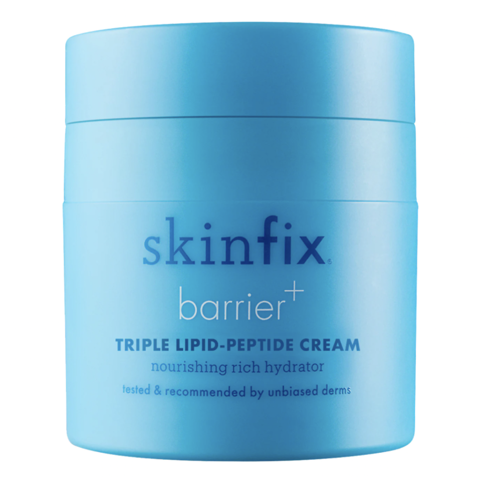 <p><a href="https://go.redirectingat.com?id=74968X1596630&url=https%3A%2F%2Fwww.sephora.com%2Fproduct%2Fskinfix-barrier-strengthening-and-moisturizing-triple-lipid-peptide-refillable-cream-with-b-l3-P442840%3Fcountry_switch%3Dus%26country_switch%3Dus%26lang%3Den%26lang%3Den%26skuId%3D2742369%26om_mmc%3Dppc-GG_17791296883___2742369__9067609_c%26gad_source%3D1%26gclid%3DCjwKCAiA29auBhBxEiwAnKcSqgAZEgVl43o5IW-6kUG5I9ot21Qn34ny1LPifDA7HYJSB1rwQas9WhoC_igQAvD_BwE%26gclsrc%3Daw.ds&sref=https%3A%2F%2Fwww.esquire.com%2Fstyle%2Fgrooming%2Fg38253997%2Fbest-moisturizer-for-sensitive-skin%2F" rel="nofollow noopener" target="_blank" data-ylk="slk:Shop Now;elm:context_link;itc:0;sec:content-canvas" class="link ">Shop Now</a></p><p>Barrier+ Triple Lipid-Peptide Face Cream</p><p>sephora.com</p><p>$54.00</p>