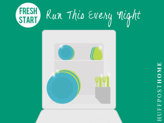 Making new habits is one small way to keep your house under control, but that's easier said than done. But Dana from A Slob Comes Clean tells her readers that if they start with their kitchen, there's hope for the rest of the house! <a href="http://www.huffingtonpost.com/2013/01/07/running-dishwasher-daily_n_2427247.html?1357597231">Click here to read more. </a>