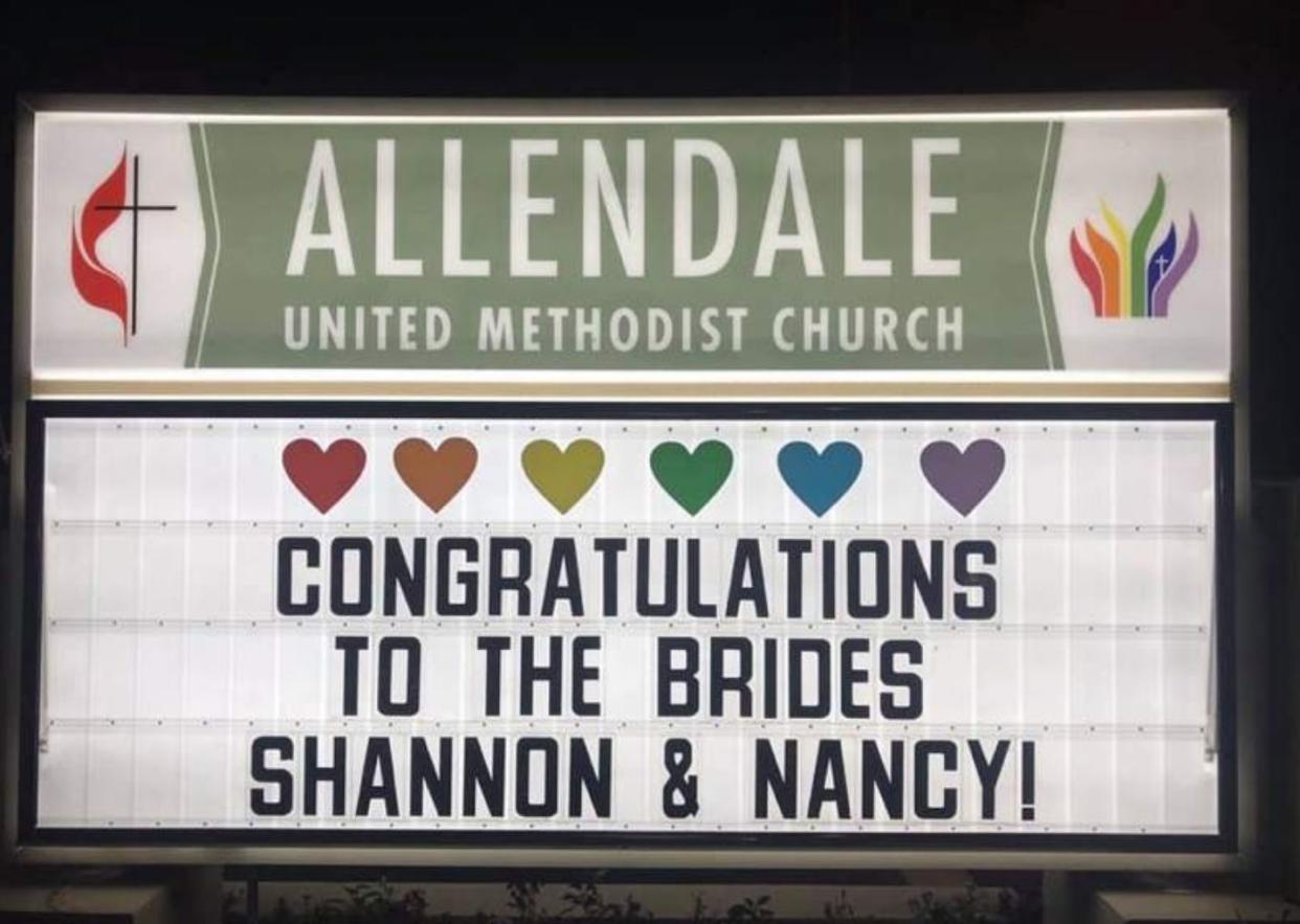 A pastor at Allendale United Methodist may be stripped of his credentials after performing a same-sex wedding in March. (Photo: Allendale United Methodist Church)