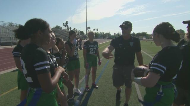 Girls flag football is officially a high school sport in California