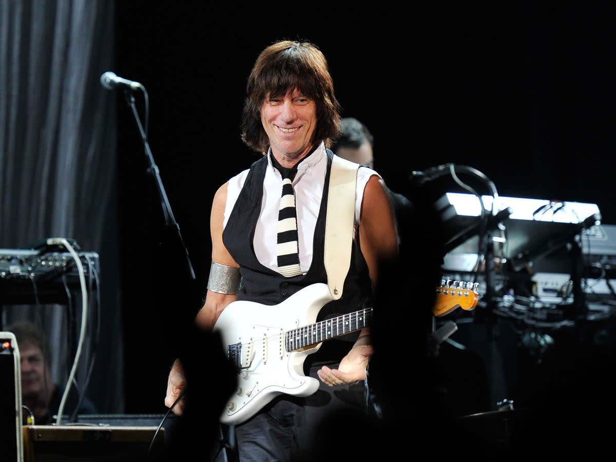 Jeff Beck, widely regarded as one of the most influential rock guitarists of all time, died on  10 January 2023  (Getty Images)