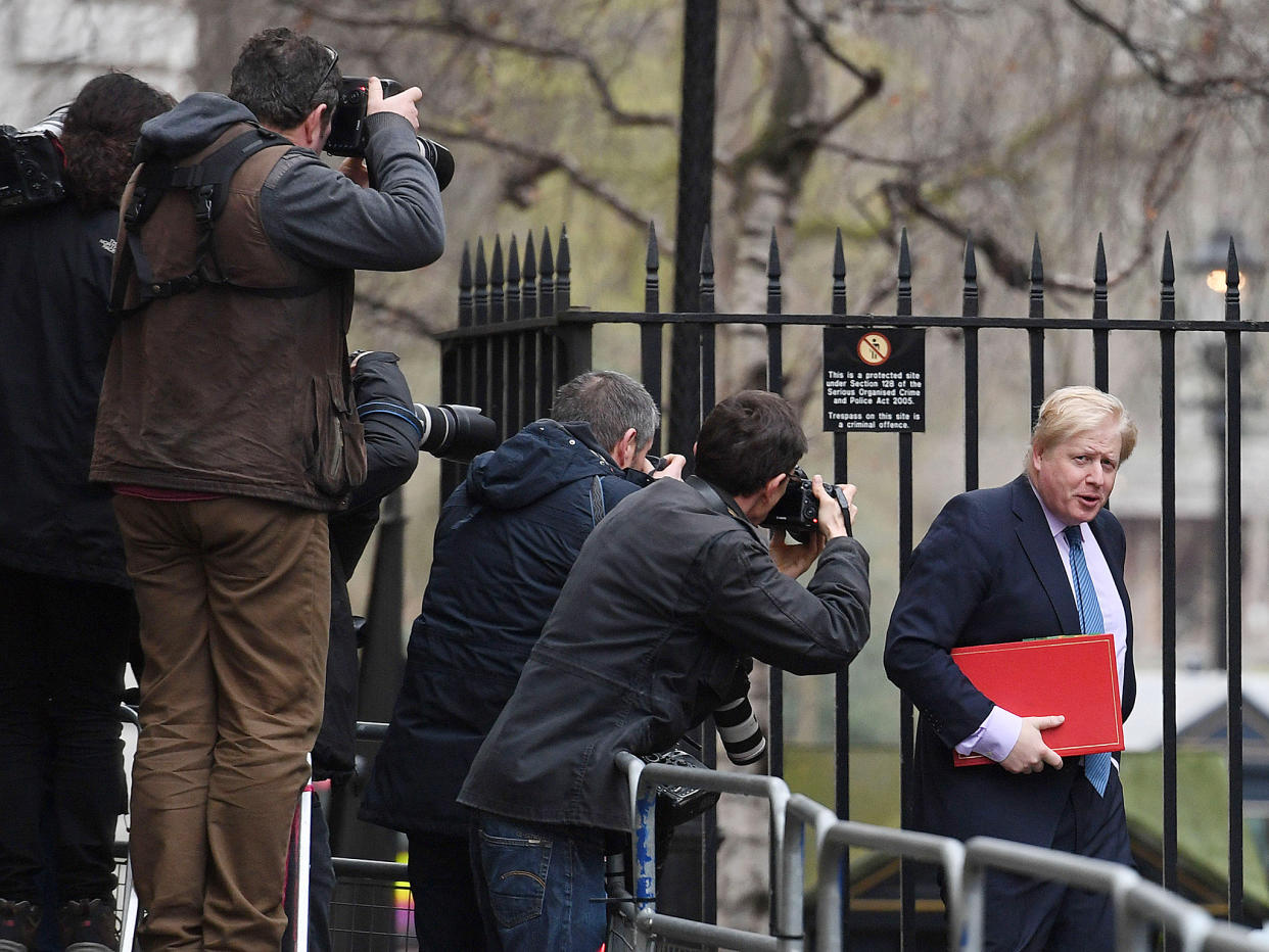 Foreign Secretary Boris Johnson arriving at 10 Downing Street, London for the weekly cabinet meeting: Stefan Rousseau/PA Wire