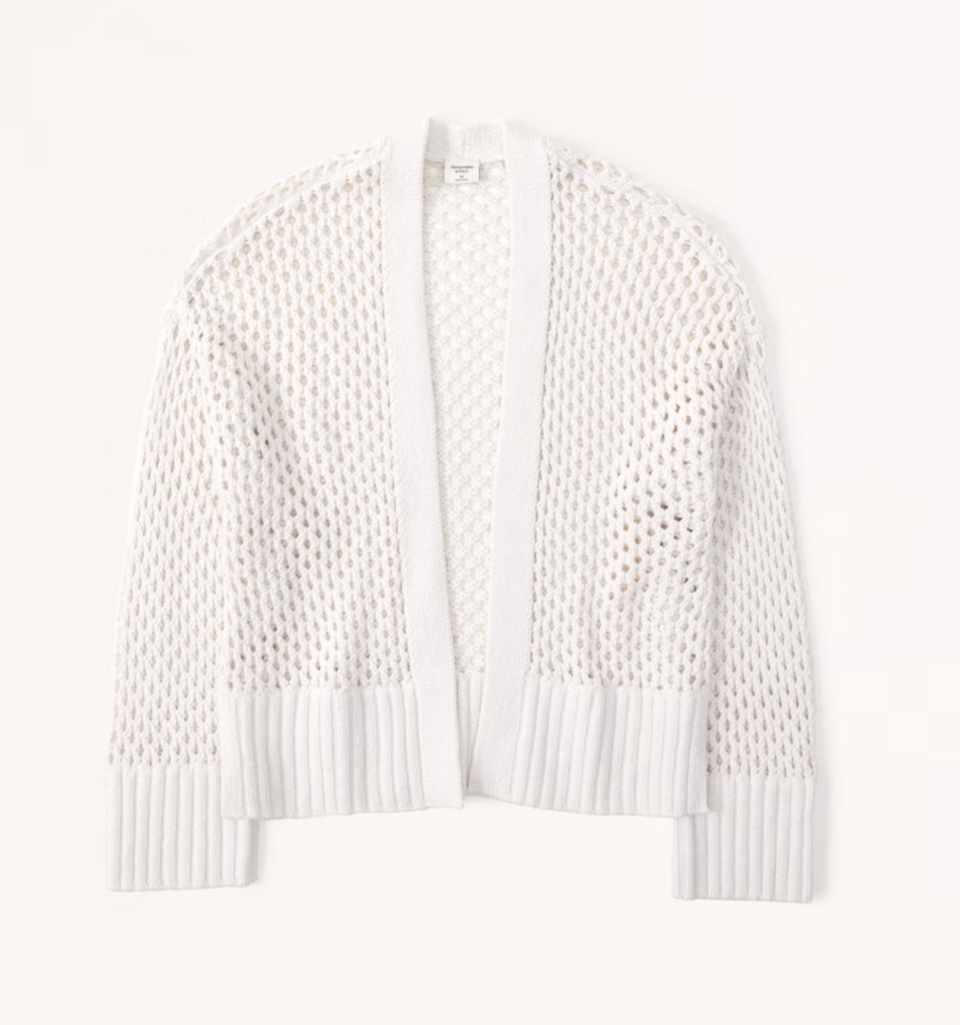 Abercrombie Mesh Stitch Non-Closure Cardigan