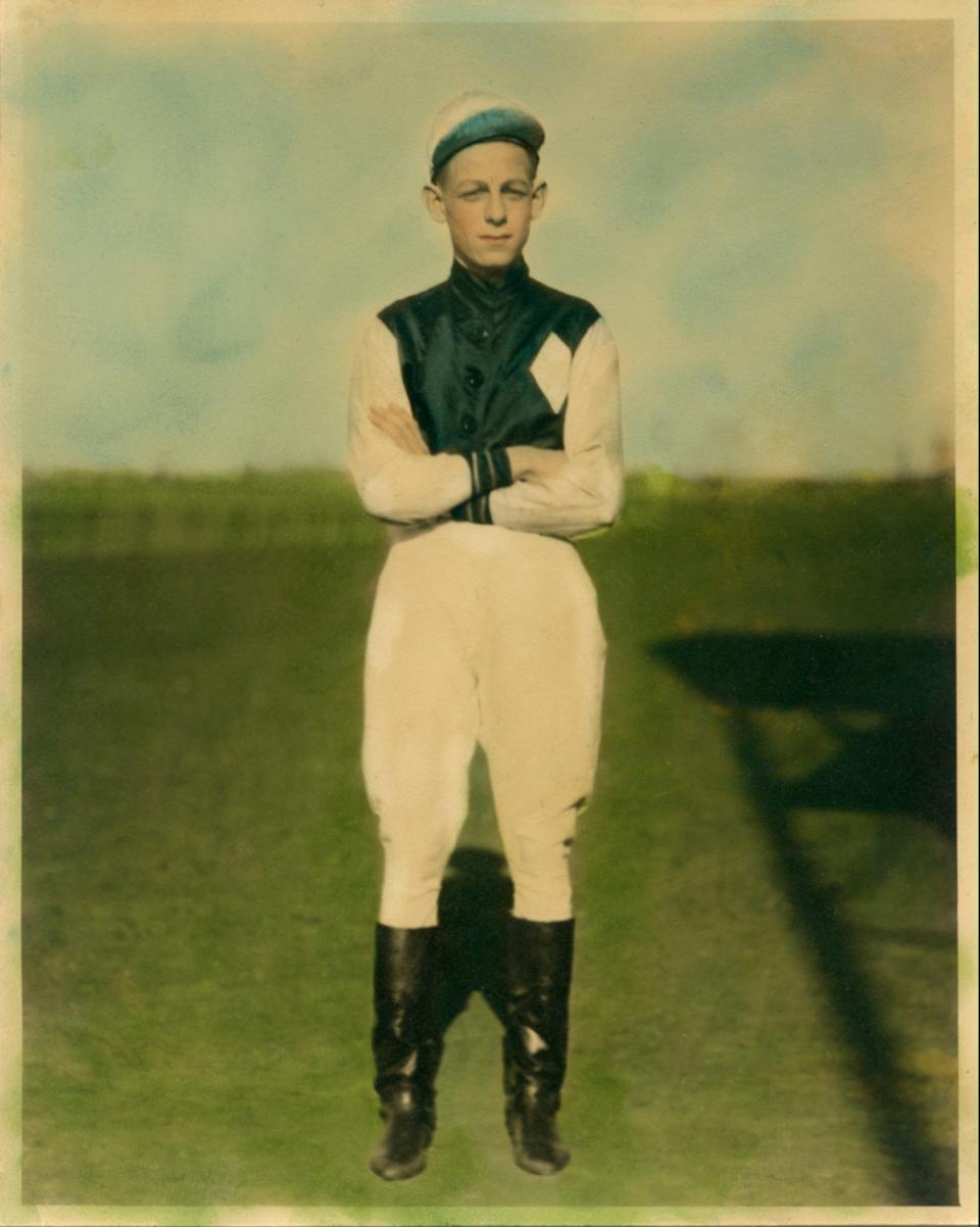 Jockey Martin L. Fallon. Photo courtesy of the Fallon family.Circa 1930's