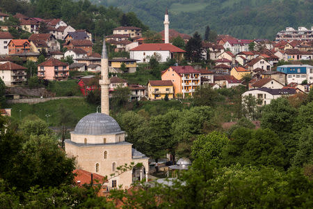 View of a renewed Aladza Mosque that was demolished at the beginning of the Bosnian war in Foca, Bosnia and Herzegovina, May 4, 2019. REUTERS/Stevo Vasiljevic
