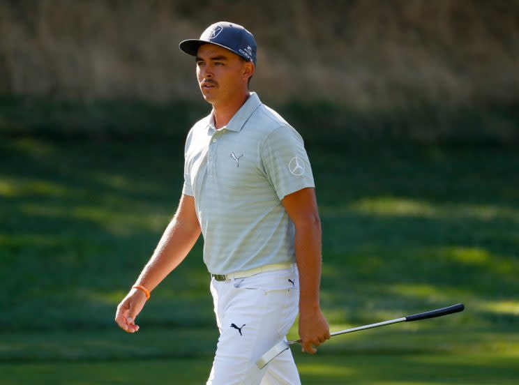 Rickie Fowler shot 3-under 68 at Bethpage Black on Thursday. (Getty Images)