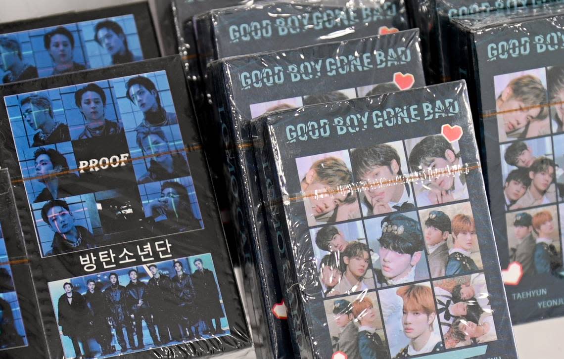 K-pop photo cards available for purchase at Macon K-Pop at 2320 Ingleside Ave. in Macon.