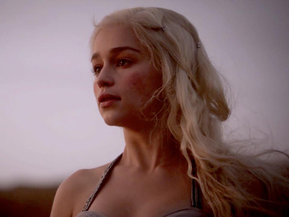 Dany Daenerys close up Game of Thrones HBO pilot 