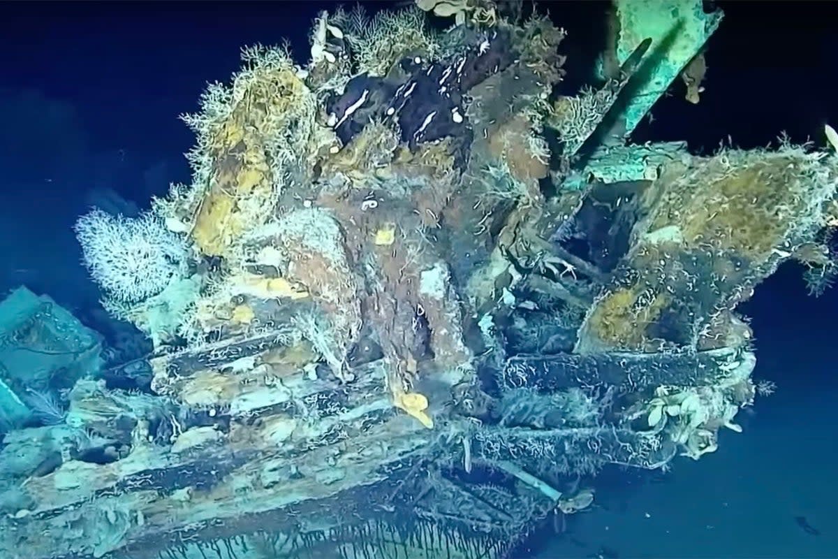 The San Jose was discovered by a team of navy divers in 2015 (Colombian Armada)