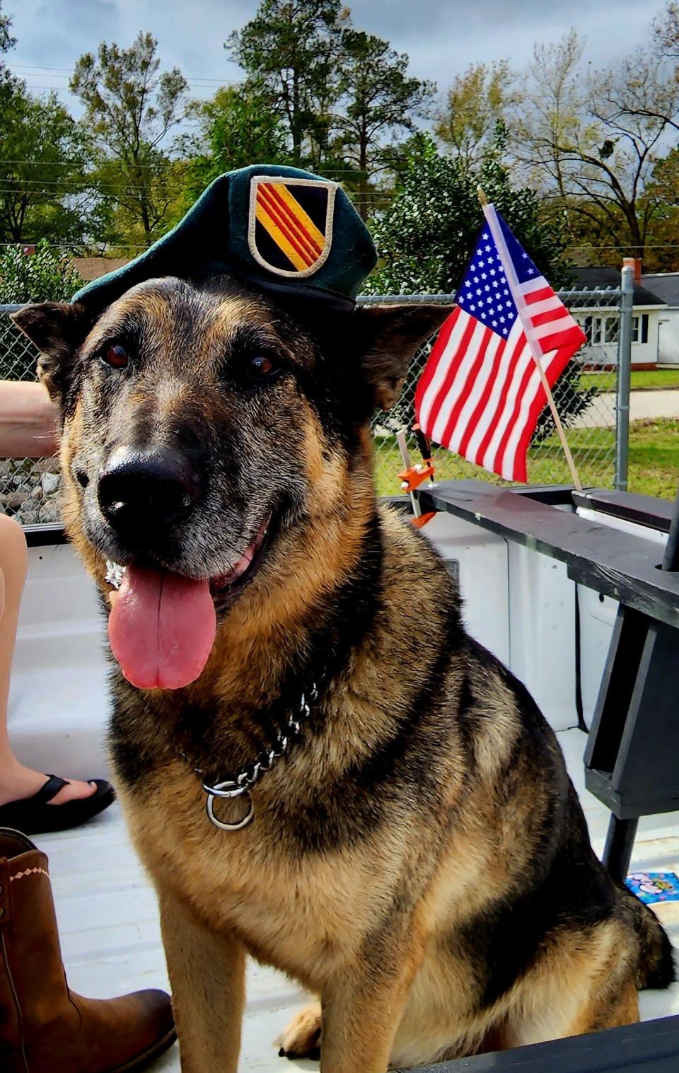 After retirement, Figo served as the mascot of the Whiteville High School JROTC program.